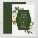 Search for dark green and gold wedding invitations Watercolor