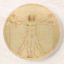 Search for leonardo da vinci coasters Vitruvian