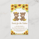 Search for teddy bear twin shower invitations Whimsical
