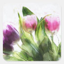 Search for beautiful easter stickers Watercolor flowers