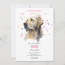 Search for dog pawty invitations Watercolor