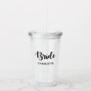 Search for plastic party drinkware Bride