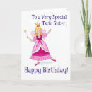 Search for twin sister birthday cards Cute