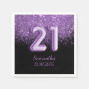 Search for happy 21st birthday napkins Sparkle