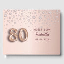 Search for 80th birthday guest books Pink