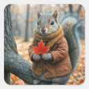 Search for tree leaves stickers Squirrel