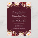 Search for red christening invitations Burgundy