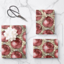 Search for gold glitter wrapping paper Red