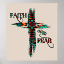 Search for faith over fear posters Cross