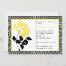 Search for canary yellow invitations Black