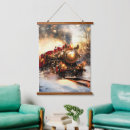 Search for christmas train art Vintage holiday