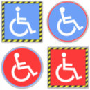 Search for handicap signs Parking