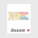 Search for reuse renew recycle stickers Earth