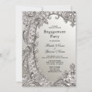 Search for silver engagement party invitations Stylish
