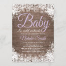 Search for purple winter wonderland invitations Baby its cold outside