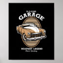 Search for garage posters Vintage car