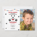 Search for puppy birthday invitations Boy