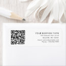 Search for qr code return address labels Black and white