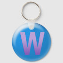 Search for letter w key rings Initials