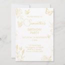 Search for cream birthday invitations Whimsical