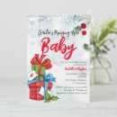 Search for santa baby invitations Snowflakes