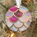 Search for iridescent christmas tree decorations Pink