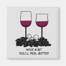 Search for funny wine magnets Illustration