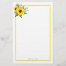 Search for sunflower stationery paper Floral