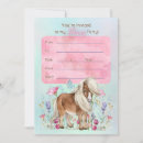 Search for barrel birthday invitations Equestrian