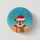 Search for red nose reindeer badges Cute