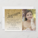 Search for gold glitter quinceanera invitations Elegant