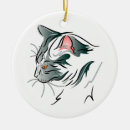 Search for grey cat christmas tree decorations Animal