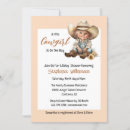 Search for pink and brown baby shower invitations Cowgirl