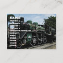 Search for steam engine business cards Railway