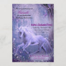 Search for enchanted unicorn invitations Purple