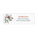 Search for pine and berries return address labels Botanical