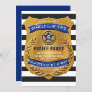 Search for police birthday invitations Cops and robbers