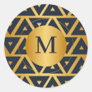 Search for geometric triangles stickers Gold