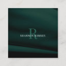 Search for emerald green business cards Chic