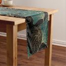 Search for green leaves table runners Modern