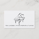 Search for tunes business cards Piano