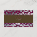 Search for baroque business cards Damask