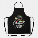 Search for funny movie aprons Santa