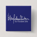 Search for president campaign badges Clinton