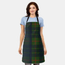 Search for blue green plaid aprons Tartan