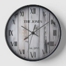 Search for wood plank clocks White