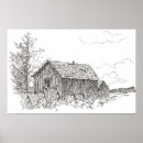 Search for pen and ink drawings posters Black and white