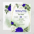 Search for royal blue party invitations Floral