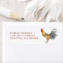 Search for rooster return address labels Barnyard