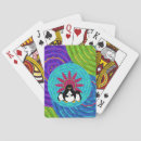 Search for penguins playing cards Black and white